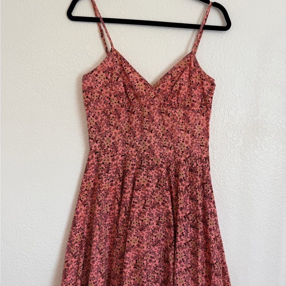 Vintage retro Betsey Johnson Pink Floral Mini boho summer 90s grunge cottagecore - Picture 3 of 11